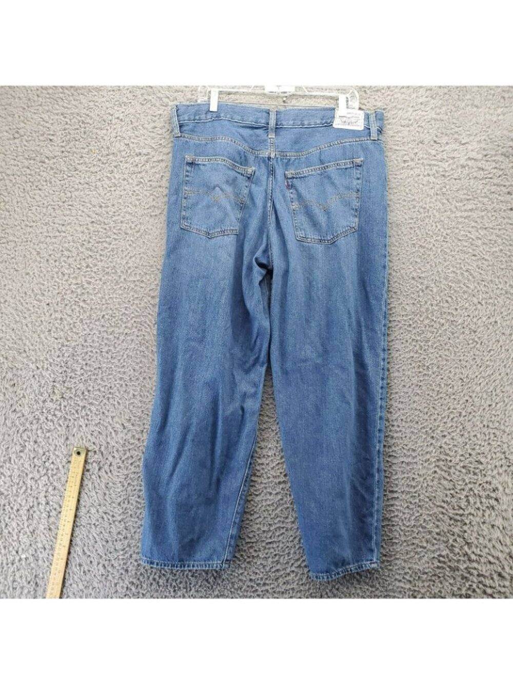 Levis Jeans Womens 33x30 Blue Premium Baggy Dad Style Straight Fit Denim
